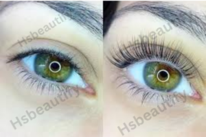 eyelash extensions before and after